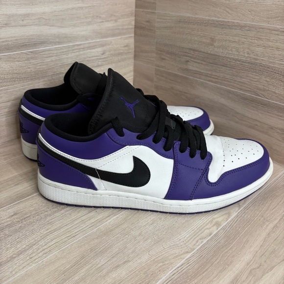 Nike Air Jordan Low Court Purple/White/Black Size